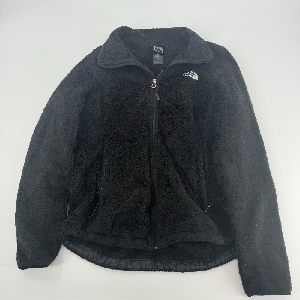 The North‎ Face Fleece Jacket Full Zip Black Womens M Soft Cozy